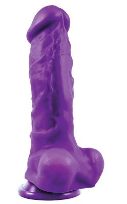 Фиолетовый фаллоимитатор Pleasures Thick 5 Dildo - 18,3 см. от NS Novelties Фиолетовый фаллоимитатор Pleasures Thick 5 Dildo - 18,3 см. от NS Novelties