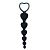 Черная анальная цепочка-елочка «Оки- Чпоки» - 18,5 см. от Сима-Ленд