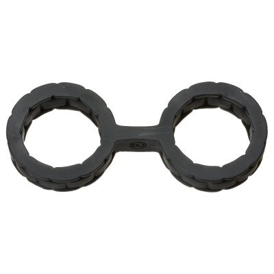 Черные силиконовые наручники Style Bondage Silicone Cuffs Small от Doc Johnson