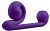 Уникальный фиолетовый вибромассажер-улитка для двойной стимуляции Snail Vibe от Snail