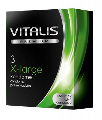 Презервативы увеличенного размера VITALIS PREMIUM x-large - 3 шт. от R&S GmbH