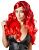 Ярко-красный парик с волнистыми волосами от Orion