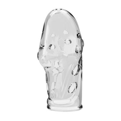 Прозрачная насадка на пенис Booker - 8 см. от Baile