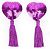 Фиолетовые пэстисы с кисточками от Bior toys