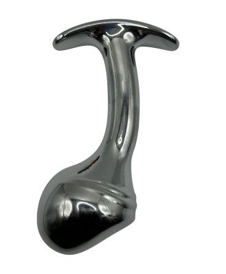 Изогнутая алюминиевая анальная пробка для ношения - 8 см. от Kanikule