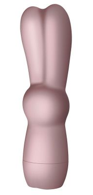 Грязно-розовый вибростимулятор в форме зайчика Bunnie Boo от Sugar Boo