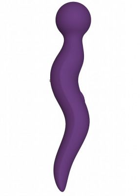 Фиолетовый жезловый вибромассажёр Cassi - 21 см. от Le Frivole