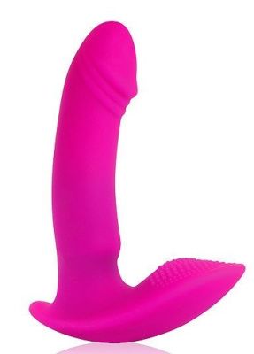 Розовый G-вибромассажер с шипиками на основании - 9,8 см. от Bior toys