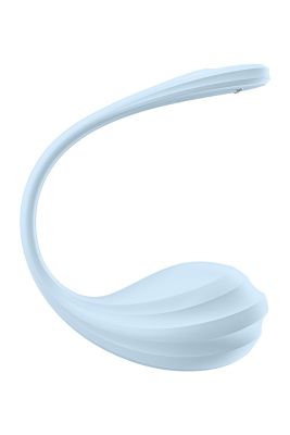Голубое виброяйцо Smooth Petal от Satisfyer