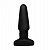Черная анальная пробка Slim R Smooth Rimming Plug with Remote - 14 см. от XR Brands