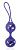 Вагинальные стеклянные шарики в фиолетовой силиконовой оболочке от Bior toys