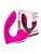 Ярко-розовый вибромассажер с вакуумной стимуляцией клитора от Erokay
