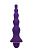 Фиолетовая анальная ёлочка с вибрацией - 20 см. от Lola toys