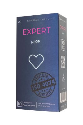Светящиеся в темноте презервативы EXPERT Neon - 10 шт. от Expert