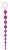 Фиолетовая анальная цепочка ORIENTAL JELLY BUTT BEADS 10.5 PURPLE - 26,7 см. от NMC