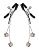 Зажимы на соски с подвесками Ornament Adjustable Nipple Clamps от XR Brands