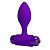 Фиолетовая анальная пробка с мощной вибрацией Vibra - 8,6 см. от Baile