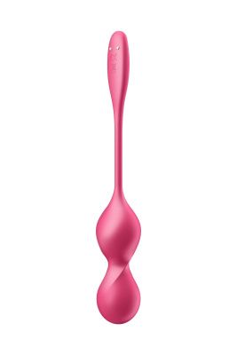 Малиновые вагинальные шарики с вибрацией Love Birds 2 - 22,2 см. от Satisfyer Малиновые вагинальные шарики с вибрацией Love Birds 2 - 22,2 см. от Satisfyer