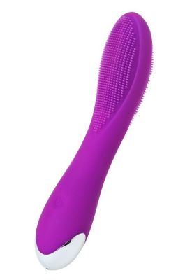 Фиолетовый вибратор с ресничками JOS DESI - 18,5 см. от JOS