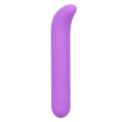 Фиолетовый мини-вибромассажер Liquid Silicone Mini G Vibe для стимуляции зоны G - 10,75 см. от California Exotic Novelties