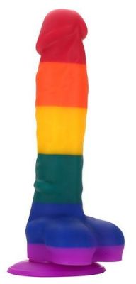 Разноцветный фаллоимитатор-реалистик COLOURFUL DILDO - 17,5 см. от Dream Toys