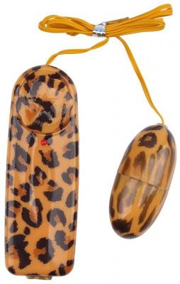 Леопардовое виброяйцо Leopard Print Love Egg от Chisa