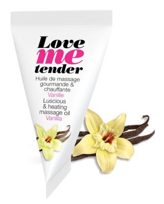 Съедобное согревающее массажное масло Love Me Tender Vanilla с ароматом ванили - 10 мл. от Love to Love