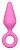Розовая анальная пробка Pointy Plug - 12 см. от EDC