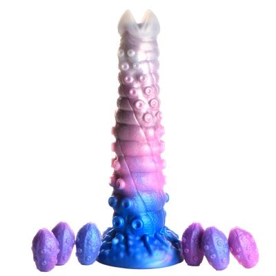 Фантазийный фаллоимитатор Tenta-Queen Ovipositor Silicone Dildo with Eggs - 29,2 см. от XR Brands