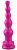 Фиолетовый анальный стимулятор-ёлочка - 14,5 см. от Сумерки богов