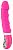 Розовый вибратор с рёбрышками и подогревом Warming Soft Vibrator - 22,8 см. от Orion