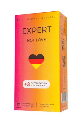Презервативы EXPERT Hot Love с разогревающим эффектом - 12 шт.(+3 в подарок) от Expert