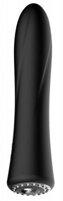 Черный классический вибромассажер Jewel - 19,5 см. от Shots Media BV