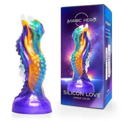 Яркий фантазийный фигурный фаллоимитатор - 22 см. от Bior toys Яркий фантазийный фигурный фаллоимитатор - 22 см. от Bior toys