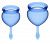 Набор синих менструальных чаш Feel good Menstrual Cup от Satisfyer