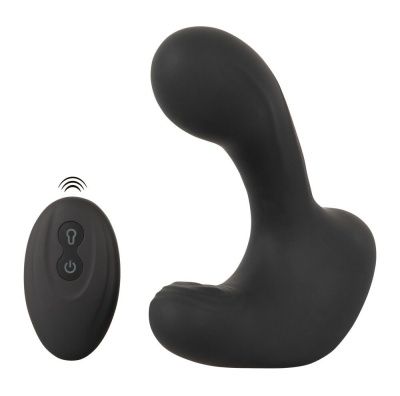 Черная анальная вибропробка с функцией расширения RC Butt Plug with 3 functions от Orion