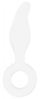 Белый анальный стимулятор Gripper - 17 см. от Shots Media BV