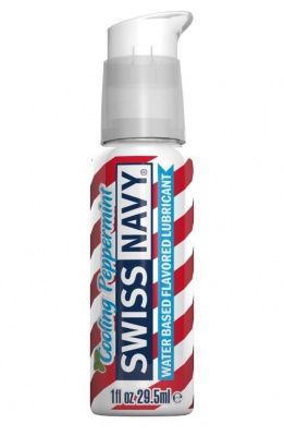 Лубрикант Swiss Navy Cooling Pepermint Lube с ароматом мяты - 29,5 мл. от Swiss navy