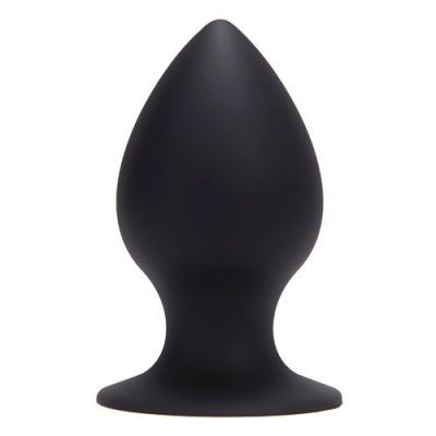 Большая черная анальная втулка среднего размера PLUG MY ASS SILICONE MEDIUM - 10 см. от Toyz4lovers