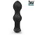 Черная фигурная перезаряжаемая анальная пробка - 12 см. от Bior toys