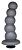 Черная насадка-елочка PLATINUM 6  - 17 см. от LOVETOY (А-Полимер)