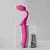 Ярко-розовый безремневой страпон Strap-on-me Vibrating Bendable Strap-On size L от Strap-on-me