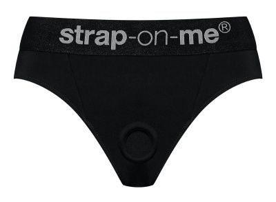 Черные трусики для насадок Heroine Lingerie Harness - size XL от Strap-on-me