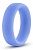 Голубое люминесцентное кольцо Silicone Glo Cock Ring от Blush Novelties