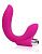 Розовый U-образный вибромассажер Сosmo - 19 см. от Bior toys