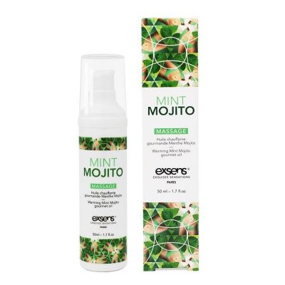 Разогревающее массажное масло с ароматом мохито Gourmet Mint Mojito - 50 мл. от Exsens