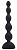 Черный анальный вибростимулятор Anal Beads L - 21,5 см. от Howells