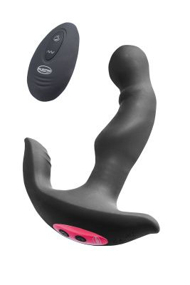 Черный стимулятор простаты Rimming Hero - 16,8 см. от MALESATION