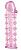 Гелевая розовая насадка на фаллос с шипами - 12 см. от ToyFa