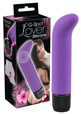 Фиолетовый вибратор с загнутым кончиком G-Spot Lover - 14,5 см. от Orion